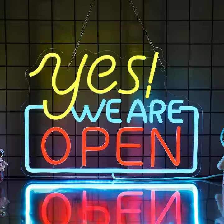 Abrir sinal de neón