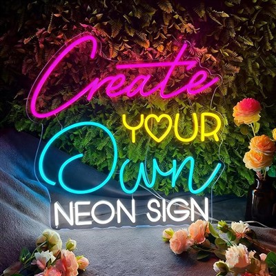 Cartel de neón LED artístico